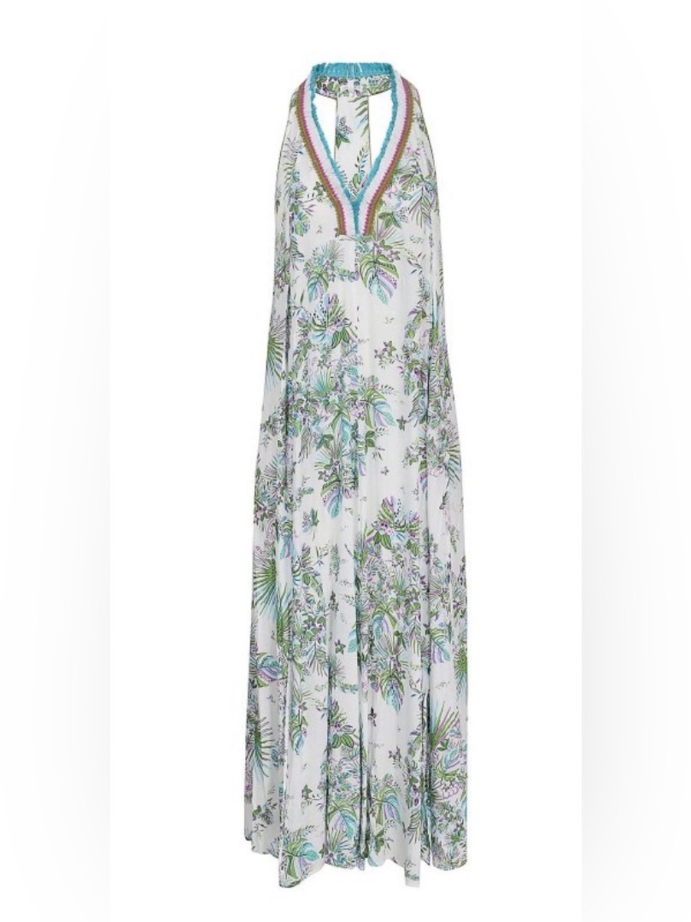 Poupette St Barrh Nava Long Dress Aqua Size Small
